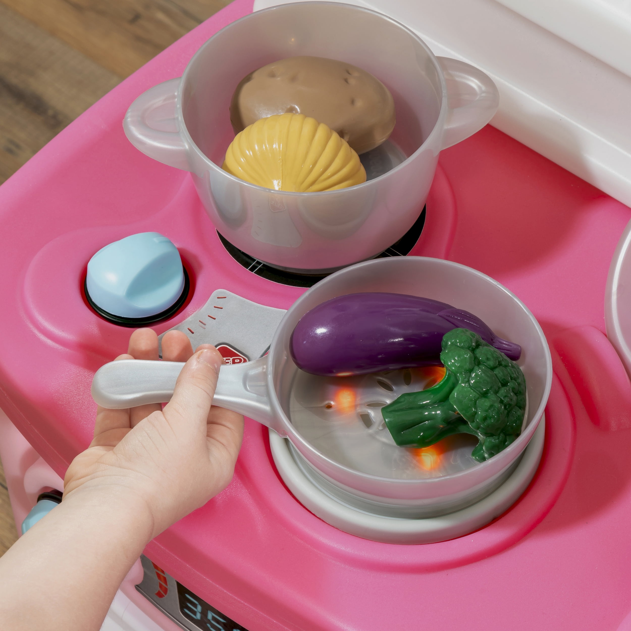 Step2 Fun With Friends Pink Toddler Kitchen Play Set - 3