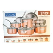 Viking 13-Piece Tri-Ply Copper Cookware Set