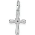 thumbnail image 3 of 14K White Gold .03Ct. Diamond Cross Charm (17.5 X 9.5) Made In India pm5091-003-wa, 3 of 5