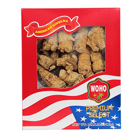 WOHO #109.4 Short Jumbo American Ginseng Roots 4oz Box