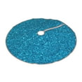 thumbnail image 2 of Kll Blue Glitter Christmas Tree Skirt 30",Party Decorations Farmhouse For Christmas Decorations Holiday Party, 2 of 8