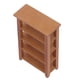 thumbnail image 3 of Muebles De Casa De Muñecas, Buena Decoración, Apariencia Realista, Madera De Abedul, Casa De Muñecas Pequeña Y Ligera, Estante De 4 Capas Para Regalos ANGGREK Otros, 3 of 8