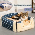 thumbnail image 3 of Casa para perros JAMW cama iglú portátil 2 en 1 LAVABLE, 3 of 5