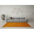 thumbnail image 3 of Ahgly Company Indoor Square Abstract Yellow Contemporary Area Rugs, 4' Square, 3 of 4
