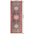 thumbnail image 6 of Softlife Oriental Traditional Area Rug for Living Room Durable Washable Persian Carpet Non Slip Boho Rugs for Bedroom, 2'x6', Red, 6 of 7