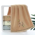 thumbnail image 4 of Juego de toallas de mano bordado con forma de árbol de pájaro bordado, 100% algodón, 4 unidades, 4 of 6