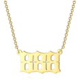 thumbnail image 4 of Minnieouse Number Charm Necklace Golden Women Universal Steel Jewelry Accessories Choker Chain Stainless Ladies Neck Long Type3 NO3 Minnieouse AP007130-08, 4 of 6