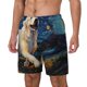 thumbnail image 1 of Fotbe Vintage Starry Sky Labrador A Traje de Baño para Hombre – Shorts de Natación de Secado Rápido con Forro y Bolsillos-XX-Large, 1 of 6