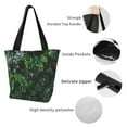 thumbnail image 6 of Fotbe Lush Foliage Green Plant Pattern Beach Tote,Shoulder Handbag,Spacious Tote Bag,Lightweight Travel Bag,Versatile Shopping Bag, 6 of 9