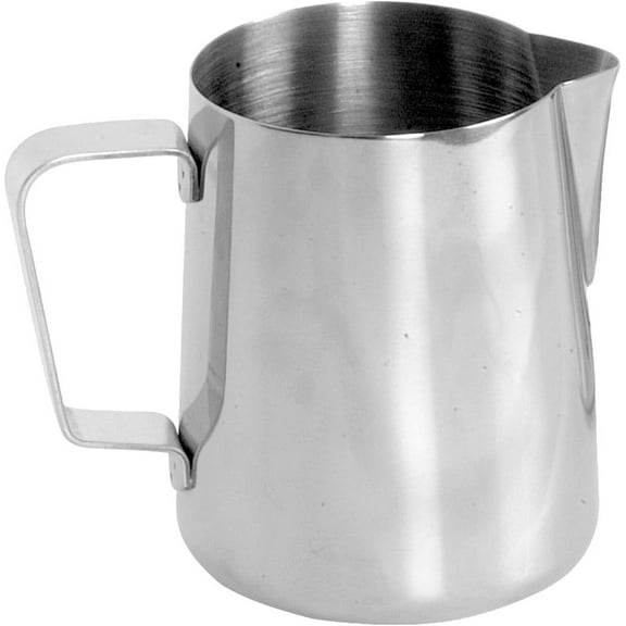 TrueCraftware- 50 oz. Stainless Steel Frothing Milk Pitcher- Espresso Steaming Pitcher Coffee Bar Espresso Machine Accessories Cappuccino Barista Tool Milk Jug Steamer Frother Cup