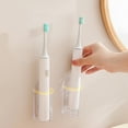 thumbnail image 5 of Toothbrush Holders For Bathroom No Punch Wall Mount Adhesive Toothbrush Storage Base Organizer Space Saving Design For Sink Area Toothbrush Organizer, 5 of 5