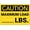 Warning Sign 4, variant on Caution Maximum Load Sign 12 x 8 Inches - Rust-Free Aluminum, Easy to Read, Sturdy Keep Out Sign, Outdoor Home, Farm, Yard, Machinery Use