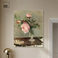 thumbnail image 3 of Berthe Morisot - Peonies Canvas Vintage Farmhouse Wall Art by Art Remedy, Silver Frame, 36" x 45", 3 of 7