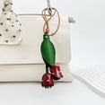 thumbnail image 4 of EGNMCR Advanced Sense Tanned Leather Cowhide Car Rearview Mirror Decoration Bag Pendant Keychain Decoration Artificial leather keychain, 4 of 6