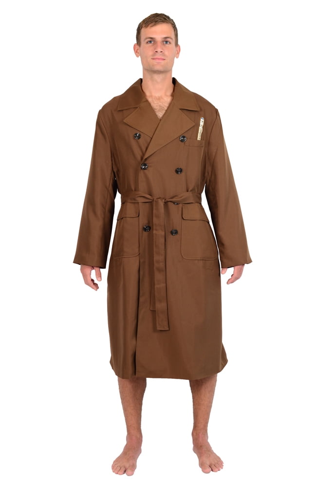 Doctor Who Cosplay Dr Brown Trench Coat Costume New Version Por Doctor Who Trench Coat