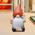 thumbnail image 6 of Aodebiao Hand-Painted Resin Garden Gnome Statue – All-Weather Outdoor Decor for Lawn, Patio & Desk, Cute Collectible Figurine (Christmas/Birthday Gift), 6 of 9