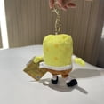 thumbnail image 3 of Genuino Bob Esponja Squarepants Patrick Star Calamardo Eugene H. Krabs Gary juguete de peluche colgante llavero niños regalo de cumpleaños, 3 of 5