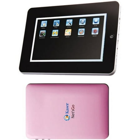 Kaser Pink Net'sGo Tablet 7" Touchscreen Entertainment Tablet & eBook Reader featuring Google Android OS