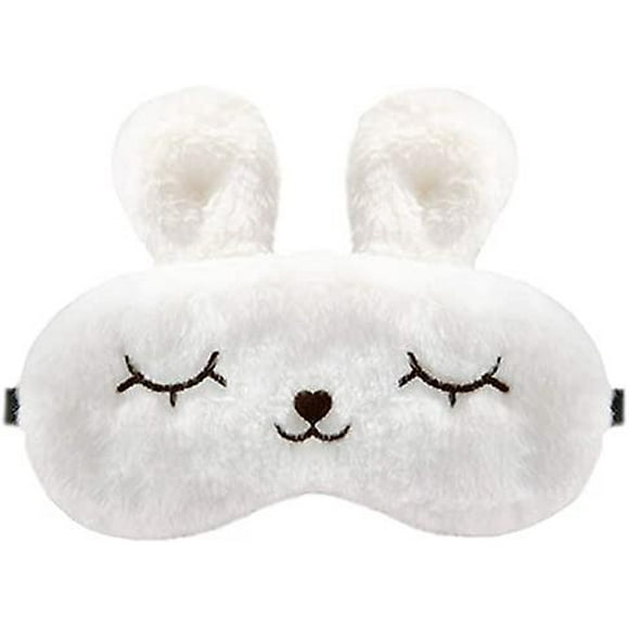 Dww-blanc Peluche Rose Masque Pour Les Yeux Enfant Femme Fille Adulte Homme Licorne Masque Pour Les Yeux Nouveaut Masque Pour Les Yeux Dormir Bande De