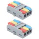 thumbnail image 5 of terminales de abrazadera de bloque de cables, conector de cable eléctrico rápido de tipo empuje de 3 posiciones LT-3 250 V, 5 of 12