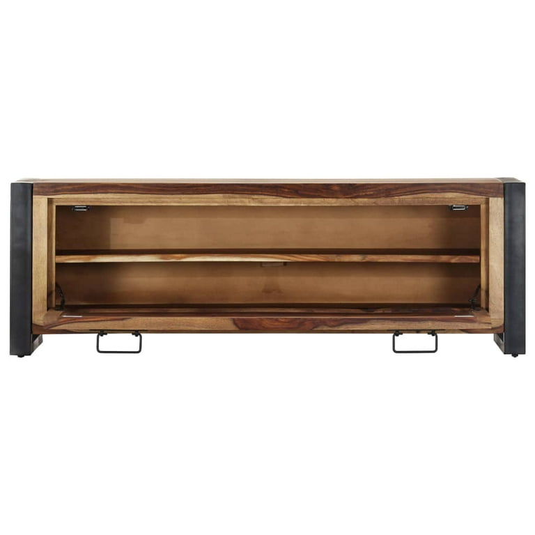 Solid Sheesham Wood Shoe Cabinet with 3 Shelves and Spacious Storage Solution for Entryway or Shoe Enthusiasts Walmart