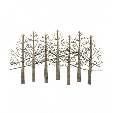 Wind & Weather Trees and Mountains Handmade Metal Indoor or Outdoor Wall Art