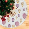 thumbnail image 5 of Coolnut Easter Eggs Christmas Tree Skirt 36", Easter Tree Skirt Double Layers Polyester Easter Tree Skirt for Easter Holiday Party Decoration, 5 of 6