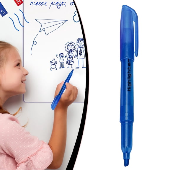 Clearance Fluorescent Highlighter Pen, Smooth Writing Colored Marker Stationery with Pen Clip, Lightweight Long Barrel Highlighter for Notebook Marking, Class Note-Taking and Planner Decoration