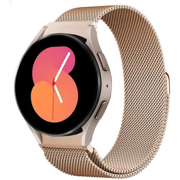 KOMI Bands for Samsung Galaxy Watch 6/5/4/7/FE Band 40mm 44mm/Classic 47mm 43mm 46mm 42mm Women/Men,Magnetic Loop Strap for Samsung Galaxy watch 5 Pro band 45mm,No Gap Metal Mesh Correa Wristband