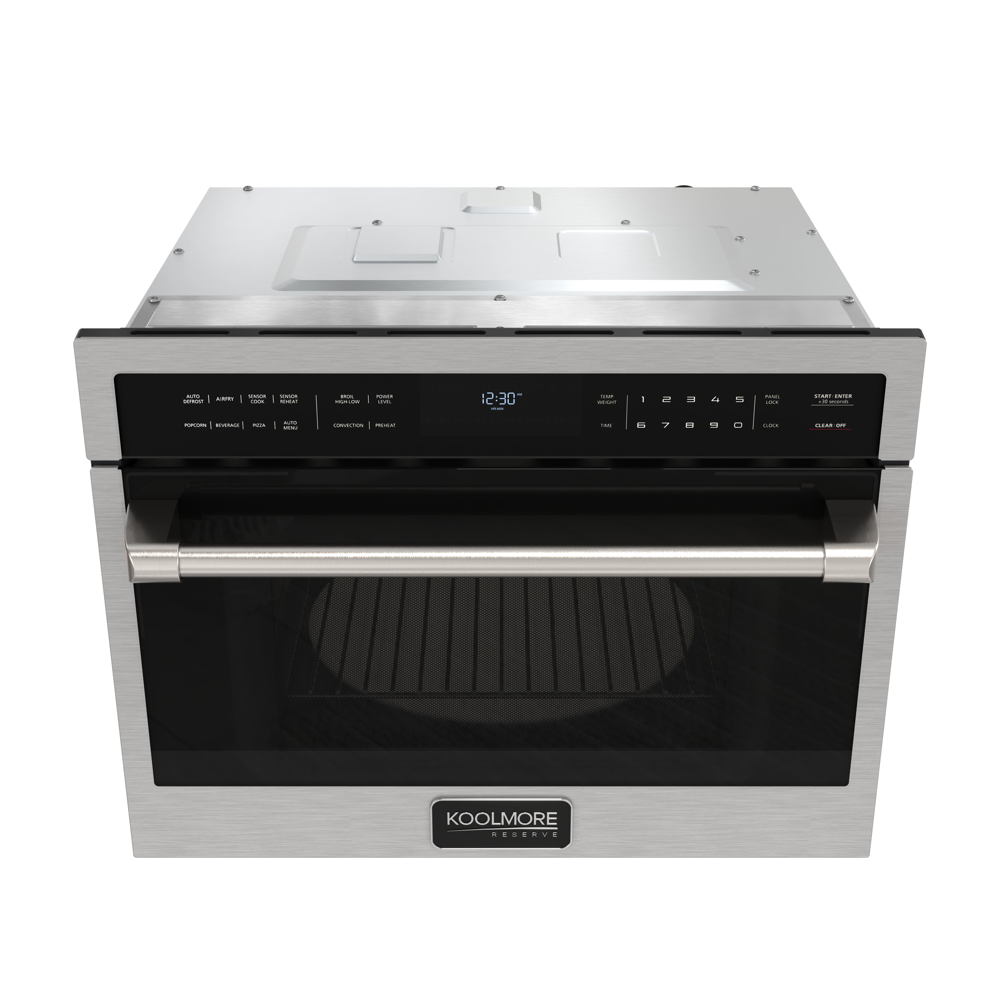 KoolMore Reserve 24 in. Built-In Microwave Convection Oven with Air Fry, 3-in-1 Combo, Sensor Cook, 1.6 cu. ft. in Stainless Steel (KM-CWO24-AFSS)