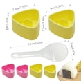 thumbnail image 3 of Piwvid Triangle Sushi Mold Press Molds Non Stick Sushi Making Kit DIY Rice Ball Maker Mold Sets, Sushi Seaweed Kitchen Rice Ball Mold DIY Kitchen Gadget, 3 of 9
