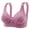 Purple, variant on Ahuyic Summer Womens Bras,Plus Size Bras for Women,Women's Non-steel Lace Stitching Comfortable And Breathable Gathered Adjustable Bra Underwear
