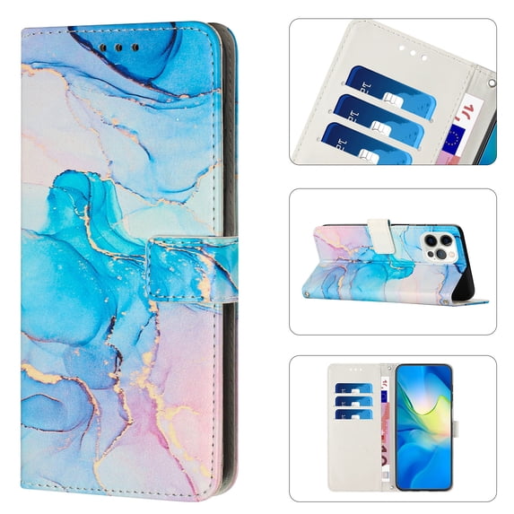 TECH CIRCLE for iPhone 14 Pro Max 6.7" 2022 Case, PU Leather Flip Wallet Case with Cart Slot Kickstand & Wrist Strap Shockproof Protective Case for iPhone 14 Pro Max Women Men, Green