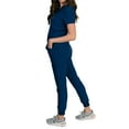 thumbnail image 3 of Medgear Fleur Women's Stretch Scrub Set with Zip Pocket Top and Jogger Pants, 3 of 3