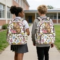 thumbnail image 2 of Yspwyqan 4Pcs Kids Backpack And Lunch Box Set Reading Capybara Math Large Capacity Backpack with Pencil Case Water Bottle Bag for Girls Elementary School Back to School, 2 of 7