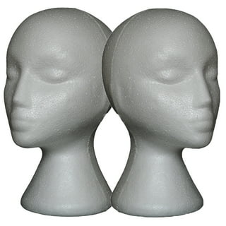 19'' Inch Styrofoam Head Foam Wig Head Mannequins, Style, Model & Display  Women's Wigs, Hats & Hairpieces Stand - Extra Large, by Adolfo Designs