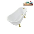 thumbnail image 5 of 53'' Streamline N487BGL-BGL Soaking Clawfoot Tub and Tray with External Drain, 5 of 12