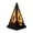 Black, variant on Vintage Halloween Pyramid LED Handheld Wind Lamp, Witch Skull Pumpkin Decor Light, Ambient Tabletop Ornament for Indoor Household Holiday Scene Display