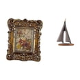 thumbnail image 1 of Marco de fotos retro, marco de fotos de mesa, marco de fotos con escultura de , construcción de resina, clásico, adecuado para el hogar, la ofic, 1 of 8