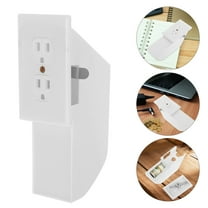 LULULION Multifunctional White Fake Socket Key Box with Hidden Wall Outlet Safe for Home