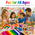 thumbnail image 4 of Pipe Cleaners Craft, 1000PCS Pipe Cleaners Bulk for Arts and Crafts Supplies Multi-Color Chenille Stems DIY Flower Project Room Decor,Christmas Decorations Creative Toys Gift (12inch*6mm,20colors), 4 of 6