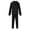 Black, variant on Gytharion Men's 2PC Flannel Fleece Sweatsuits Cozy Winter Loungewear Jogging Suits Pullover Long Sleeve Kangaroo Pocket Hoodies with Elastic Waist Straight Sweatpants Tracksuits
