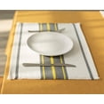 thumbnail image 5 of Fennco Styles Netural Stripes Fringe Canvas Cotton Table Linens Collectioni, 5 of 6