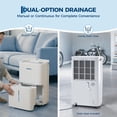thumbnail image 6 of 50 Pint Dehumidifier for up to 5,500 Sq Ft, with Reusable Air Filter 2.4 Gallon Water Tank, Compact for Home, Basement, Large Sized Rooms, Bathroom, 6 of 9