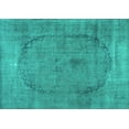 thumbnail image 1 of Ahgly Company Indoor Rectangle Abstract Turquoise Blue Contemporary Area Rugs, 5' x 7', 1 of 4