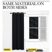 Dreamfair 2 Panels Blackout Curtains 52 x 84, Thermal Insulated Room Darkening Curtains for Bedroom & Living Room