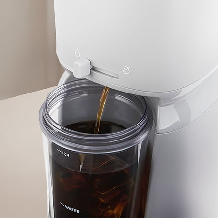 Mainstays Single Serve Iced Coffee Maker, Soft Silver