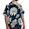 thumbnail image 2 of Daisy Men's Short Sleeve Beach Shirts, Casual Printed Button Down Summer Shirts for Men and Women, 2 of 6