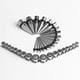 thumbnail image 2 of Paquete de 36 tapones para los oídos expandibles (plateados) de metal, 18 tapones para los oídos expansores + 18 orificios dobles festoneados de acero inoxidable de 1,6 mm a 10 mm, 2 of 5