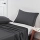 thumbnail image 2 of Fundas de almohada LzGUNGY de microfibra cepillada suave paquete de 2 tamaño King gris oscuro, 2 of 5